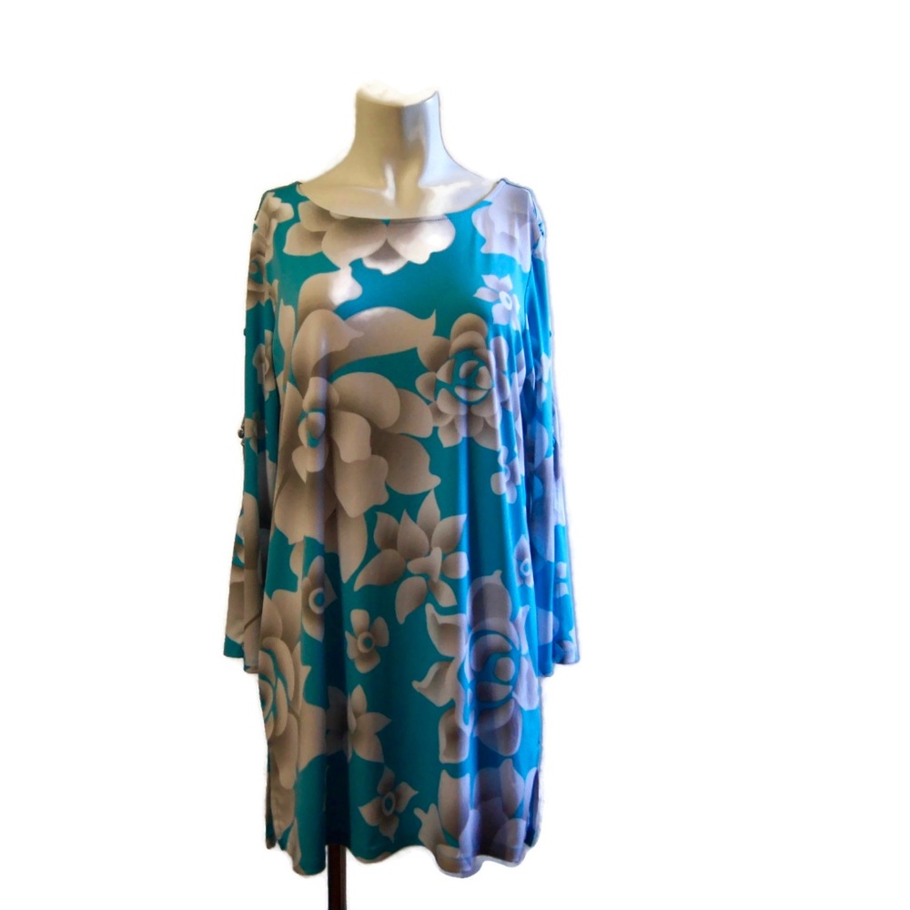 Vintage 1990s Bob Mackie Wearable Art Floral Dress